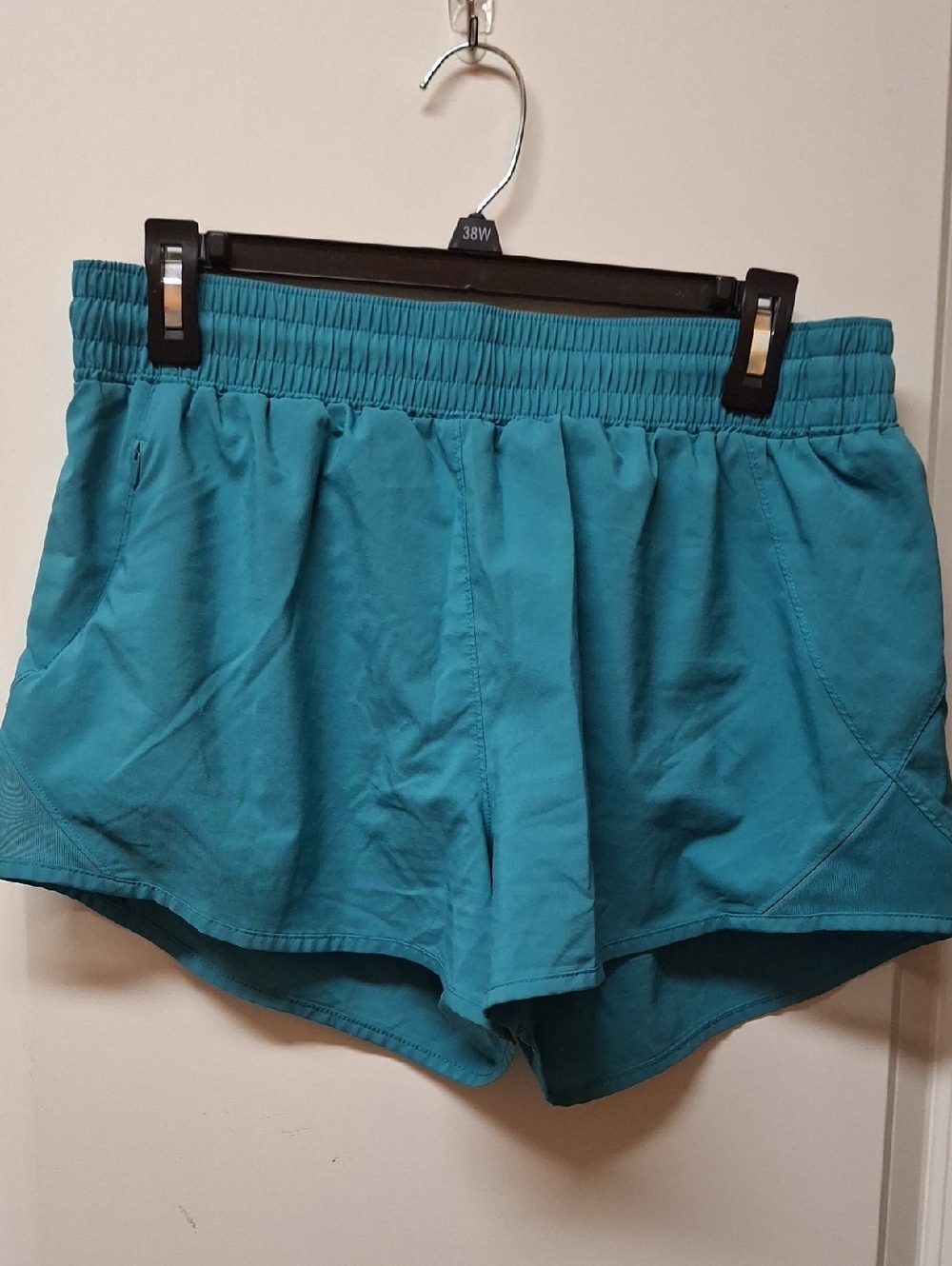 Teal Women's Athletic Shorts - Casual Pull-On Style
